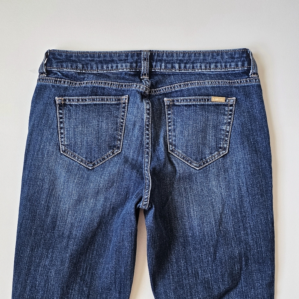Jennifer Lopez Capri Jeans Women’s Size 6 Dark Wash Distressed Stretch Denim - Picture 8 of 13